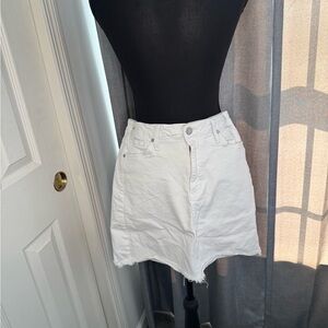 Just Black White Denim Skort